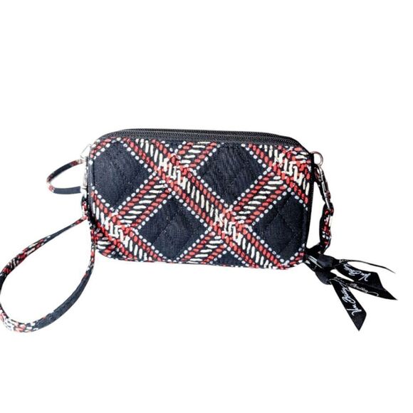 VERA BRADLEY All In One Crossbody In Minsk Plaid Pattern - Picture 3 of 5